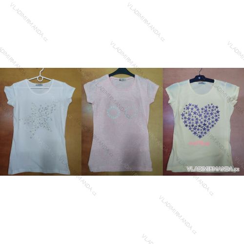 T-Shirt Kurzarm Damen (uni s-l) TURKISH FASHION TM920026
