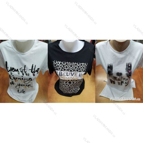 T-Shirt Kurzarm Frauen (s-l) TURKISH FASHION TM920028
