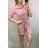 Hemdkleid mit Gürtel 3/4 Langarm Damen (uni s / m) ITALIAN FASHION IM920106