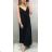 Elegantes langes Damenkleid (uni s / m) Italienisch MODA IM920094
