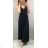 Elegantes langes Damenkleid (uni s / m) Italienisch MODA IM920094

