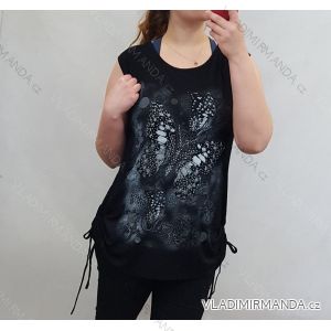 Ärmellose Tunika, breite Träger Frauen (uni L / XXL) TURKISH FASHION TM9204033
