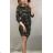 Kleid Classic Langarm Damen Camo (UNI S / L) ITALIENISCHE MODE IM520042
