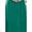 308-1 KARINE - Trapezkleid mit asymmetrischer Falte - grün
