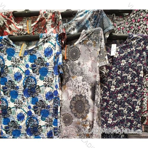 Kurzärmlige Bluse (uni xl-3xl) ITALIAN Fashion IM318086