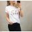 Kurzarm-T-Shirt-Reise für Frauen (uni s / m) SWEETISIMA ITALIAN FASHION IMD20023