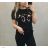 Kurzarm-T-Shirt-Reise für Frauen (uni s / m) SWEETISIMA ITALIAN FASHION IMD20023