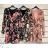 Langarm-Blumenkleid (UNI S-M) ITALIENISCHE MODE IMW20A0-18
