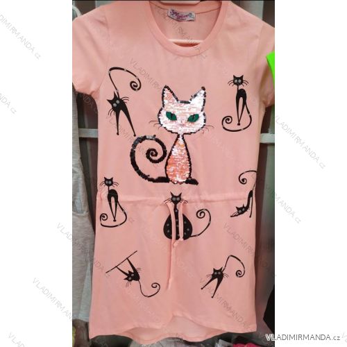 Kleid mit Pailletten Kurzarm Teen Girls (134-164) Türkisch MODA TVF20008