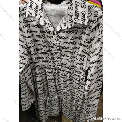 Kleid 3/4 Langarmhemd Damen (Uni s / m) ITALIAN FASHION IM920132