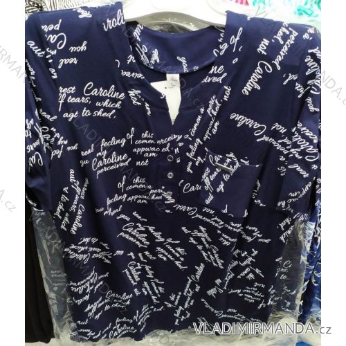 TUNICA SHIRT 3/4 LANGHÜLLE übergroß (L-3XL) L.G.M. Polnische Mode LGM20008
