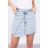 Gestreckter Jeansrock mit längerer Front S / ML / XL