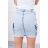 Gestreckter Jeansrock mit Taschen an den Seiten S / ML / XL