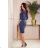 13-77 Sportliches Kleid mit Taschen - dunkelblaue Jeans

