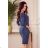 13-77 Sportliches Kleid mit Taschen - dunkelblaue Jeans
