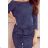13-77 Sportliches Kleid mit Taschen - dunkelblaue Jeans
