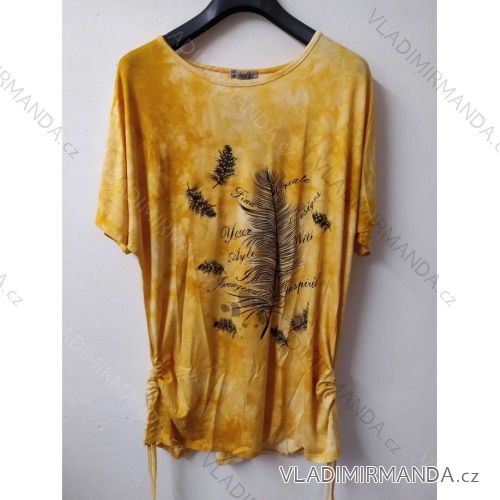 Damen Tunika Kurzarm (Uni L / XXL) TURKISH FASHION TM920041