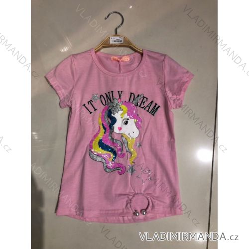 T-Shirt Kurzarm Kinder jugendliche Mädchen (4-12 Jahre) SEA2052636
