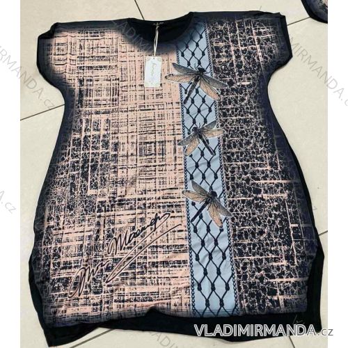 Tunika Kurzarm Damen (UNI XL-2XL) TURKISH FASHION TM120025