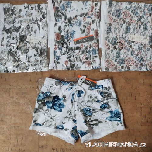 Shorts Damen Shorts mit Blumen (S-XL) TOVTA IM620NDK4331
