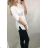 Hemdbluse 3/4 Ärmel Damen (uni s-l) ITALIAN MODA IMT20004