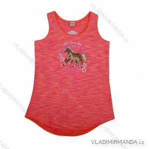 Ärmelloses Kinder-T-Shirt für Mädchen (116-146) WOLF S2018