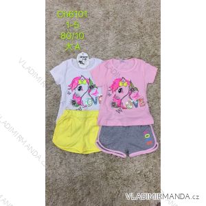 Sommer Mädchen T-Shirt und Shorts Set für Mädchen (1-5 Jahre) SAD SAD20CH6101