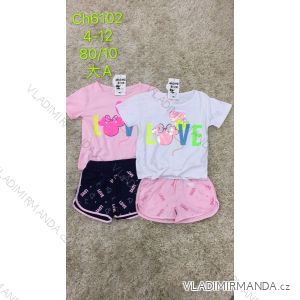 Set Sommer T-Shirt und Shorts Kinder Teen Mädchen (4-12 Jahre) SAD SAD20CH6102