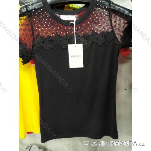 Kurzarm-T-Shirt für Damen (S-M) EBELIEVE MA420C-016