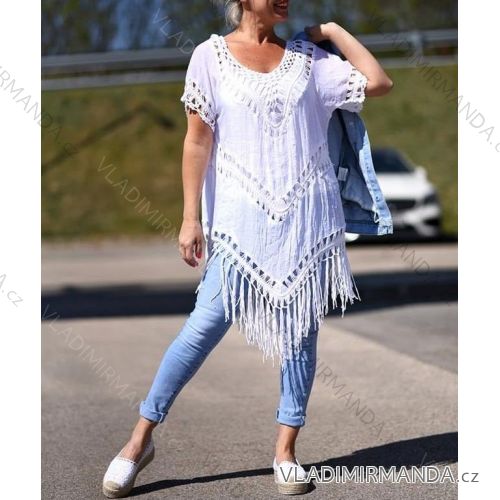 Kleid mit 3/4 Ärmeltasche für Damen (uni sl) ITALIAN Fashion IM3181746