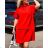Kleid mit 3/4 Ärmeltasche für Damen (uni sl) ITALIAN Fashion IM3181746