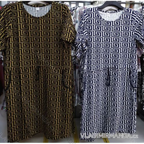 Kurzarmkleid für Damen in Übergröße (XL-3XL) POLISH FASHION PME20014