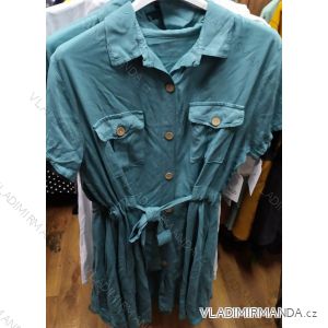 Kurzarmhemdkleid für Damen (UNI S-M) ITALIAN FASHION IM920159
