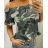Top T-Shirt kurz mit nackten Schultern Frauentarnung (uni s / m) ITALIENISCHE MODA IMM202692
