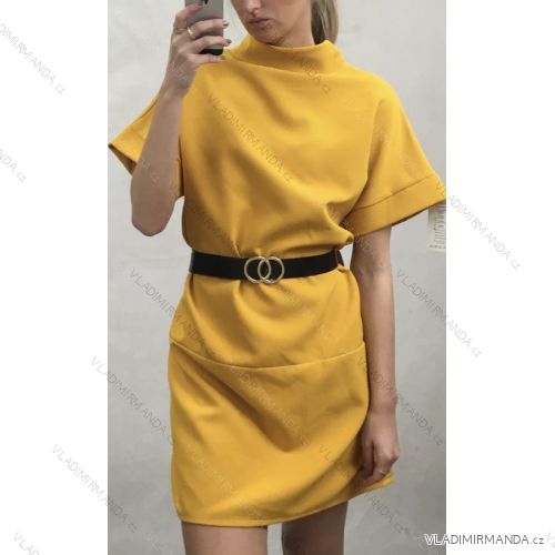 Kleid Kurzarm Frauen (Uni s / m) ITALIAN FASHION IMM2020250