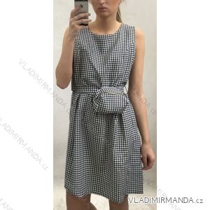 Elegantes kurzärmeliges Damenkleid (uni s-m) ITALIAN FASHION IM920145
