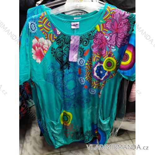 Klassisches übergroßes Sommerkleid (44-48) L.G.M. POLNISCHE MODE LGM20009
