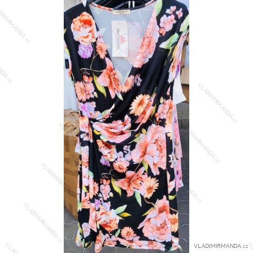 Sommer-Frauenkleid (uni SL) ITALIAN Fashion IM9171