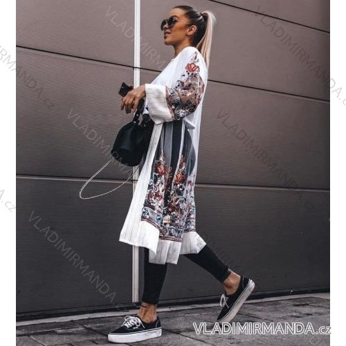 Strickjacke gestrickte lange Ärmel Damen (uni sl) ITALIENISCHE Mode IMM20204