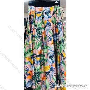 Rock lange Sommer Frauen (uni sl) ITALIENISCHE Mode IM918164