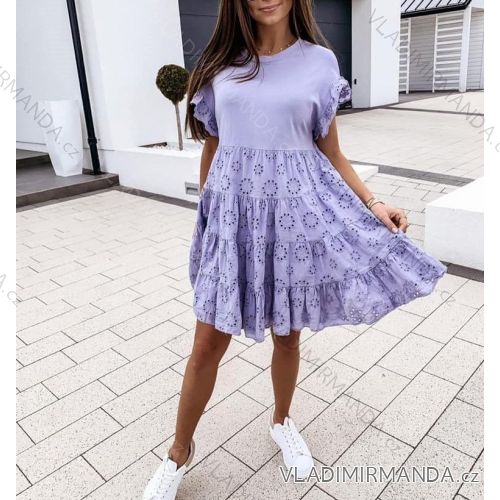 Kleid mit 3/4 Ärmeltasche für Damen (uni sl) ITALIAN Fashion IM3181746