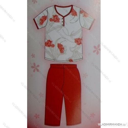Schlafanzug mit 3/4 Hose Damen (m-2xl) COANDIN S2333H
