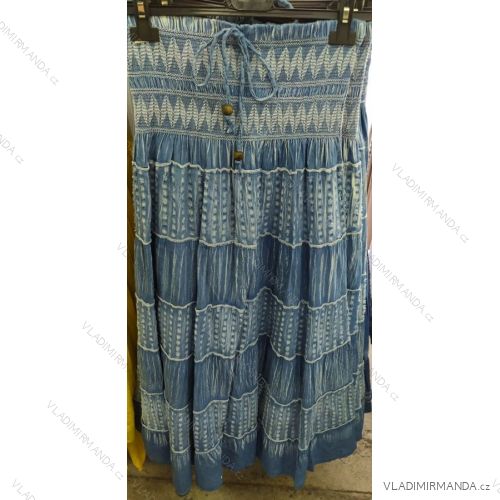 Rock Sommer lange Damen (uni sl) ITALIENISCHE Mode IM718163