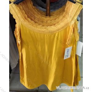 T-Shirt Sommer verlängert Damen (uni) ITALIENISCH IM720079