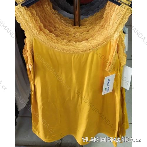 T-Shirt Sommer verlängert Damen (uni) ITALIENISCH IM720079