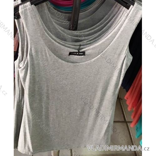 T-Shirt Sommer verlängert Damen (uni) ITALIENISCH IM720079