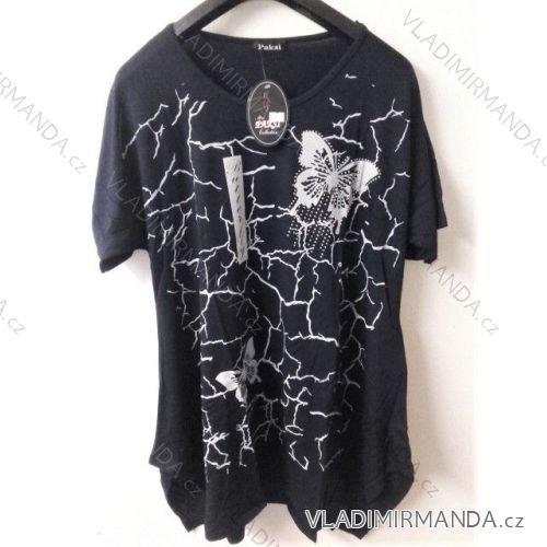Damen Kurzarmtunika (uni xL / 2XL) TURKISH FASHION TM9200691