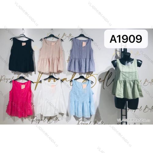 Sommer-Baumwoll-Tanktop für Damen (UNI S-M) ITALIAN FASHION IMM20A1909
