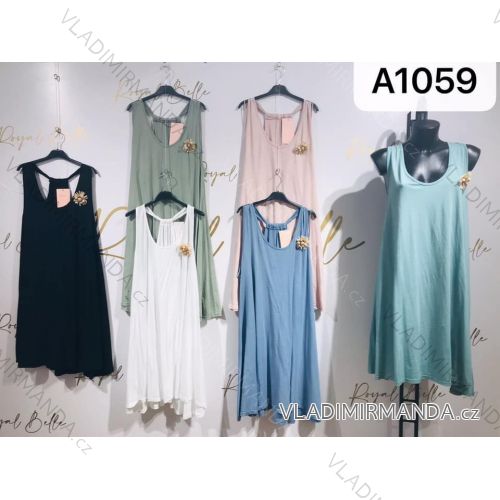 Träger Sommerstreifen Kleid Frauen (UNI S-M) ITALIENISCHE MODE IMM20315