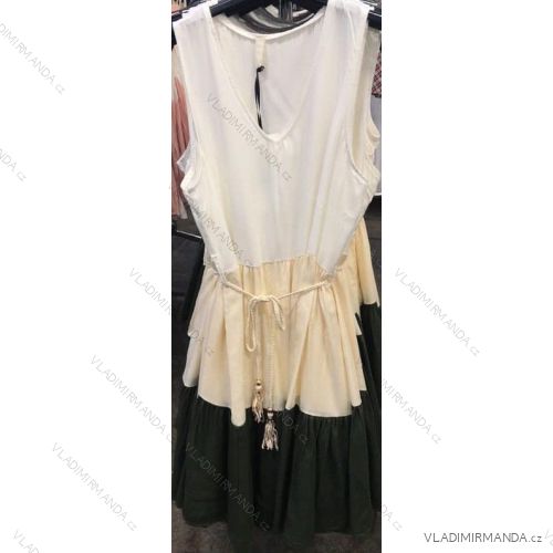 Träger Sommerstreifen Kleid Frauen (UNI S-M) ITALIENISCHE MODE IMM20315